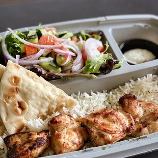 Chicken Kabob plate