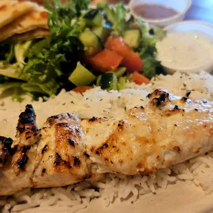 Roasted garlic lemon chicken plate