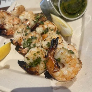 Garlic Bonfire Shrimp Kabob Plate