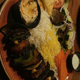 Veggie Kabob Plate