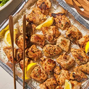 Grilled chicken kabobs