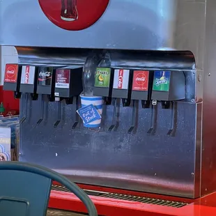 Ice machine out of order, hot beverages