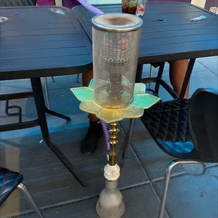 Amazing hookah and they have Starbuzz...great service, good drinks and they have an outdoor patio.  Definitely must visit while in Vegas.