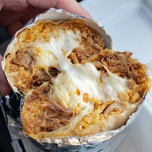 Barbacoa Burrito. $12