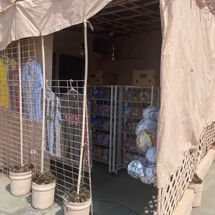 Little soccer shop before you enter.