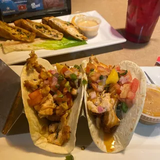 Grilled Salmon Tacos Meal