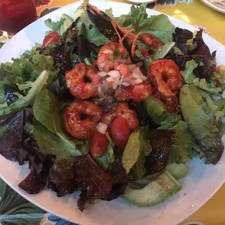 Mesclun Salad with Shrimp