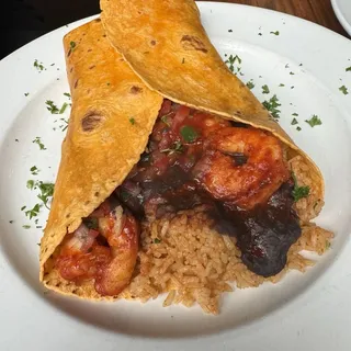 Spicy Shrimp Burrito
