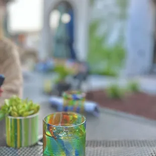 Beautiful glassware and plantitas