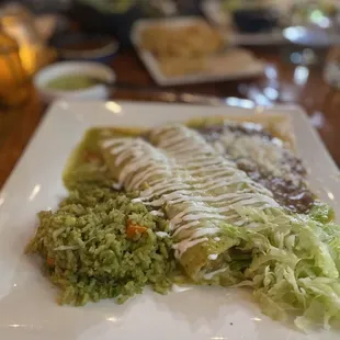 Green Chicken Enchiladas