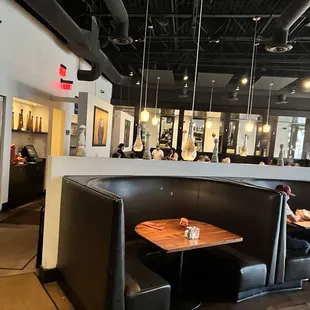 the dining area