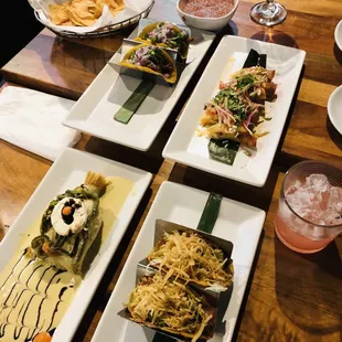 Everything we ordered on the happy hour menu was great! Highly recommend the shrimp taquitos!