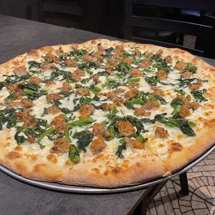 Broccoli Rabe and Sausage Pie