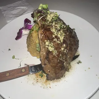 Mofongo con Churrasco