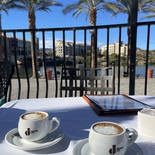 Cappuccino with a view