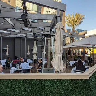 Main outdoor restaurant seating