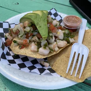 Ceviche tostada