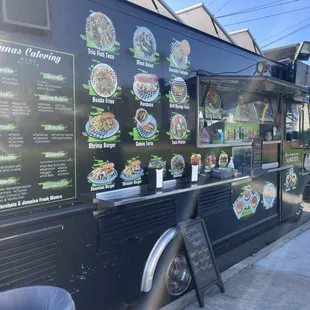 The food truck and menu