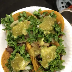 Pastor and Asada Tacos