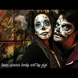 Day of the dead face painting