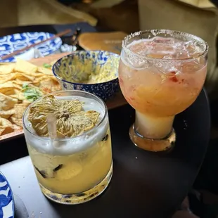 Blueberry-Pineapple margarita &amp; Citrus Fire