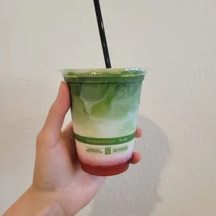 Strawberry Matcha Latte