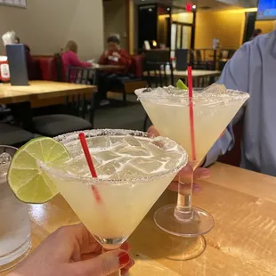 Yummy classic margaritas from the Taco Tuesday menu