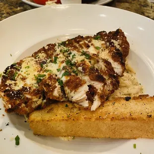 Chicken Parmesan Fettucine (subbed red sauce for Alfredo)