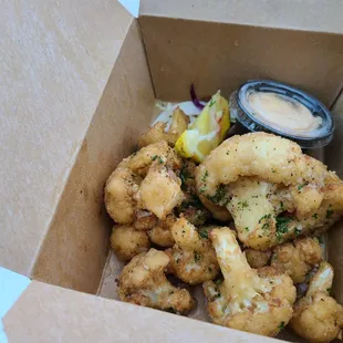 Crispy cauliflower - $14; decent