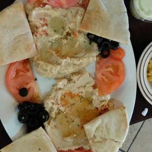 Mediterranean hummus dish