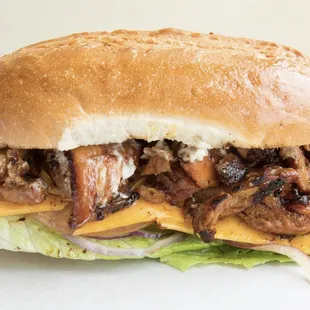 a pulled pork sandwich