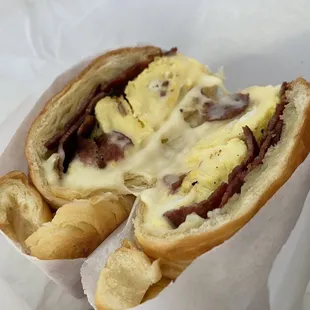 Egg and Cheese Croissant Sandwich