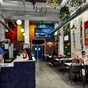 the interior of a restaurant
