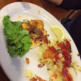 Baked scrod.... early bird special size