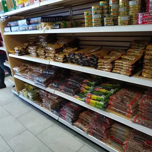 Beans, canned fish, pasta, etc.