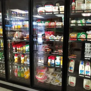 Some of the refrigerator section.