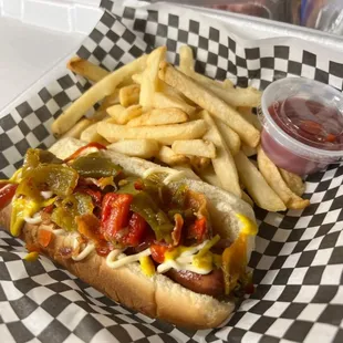 Loaded hotdog