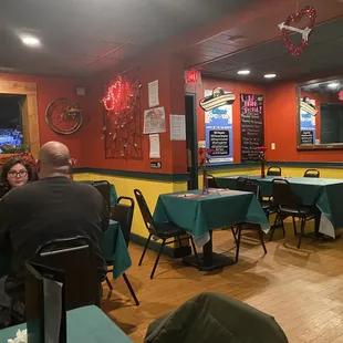 people sitting at tables