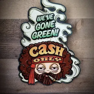 Cash only