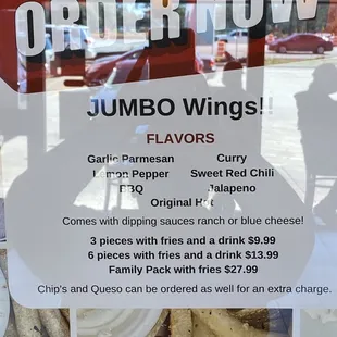 Jumbo wings