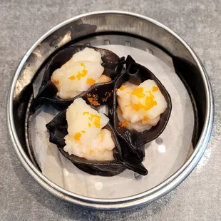 Scallop Dumpling with Squid Ink