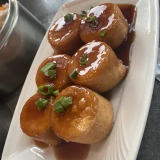 Deep Fried Tofu Abalone Sauce