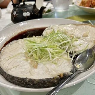 Steam Sea Bass with Scallion