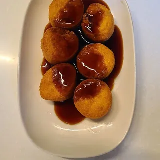 Deep Fried Tofu Abalone Sauce
