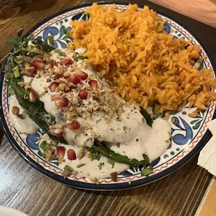 a plate of food on a table