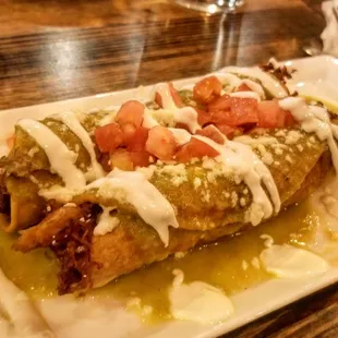 Verde Chicken Flautas