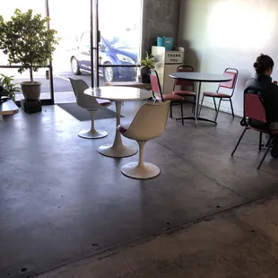 Inside the Restuarant, has 5 tables, and plenty of chairs