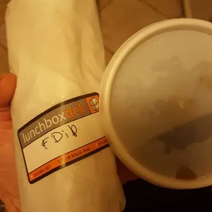 Delivered French dip