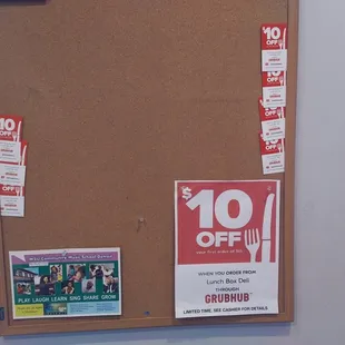 $10 off if you order through GrubHub now