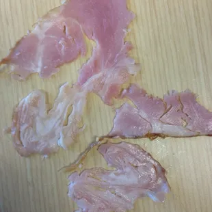 This is gristle from only a 1/2 of a sandwich!